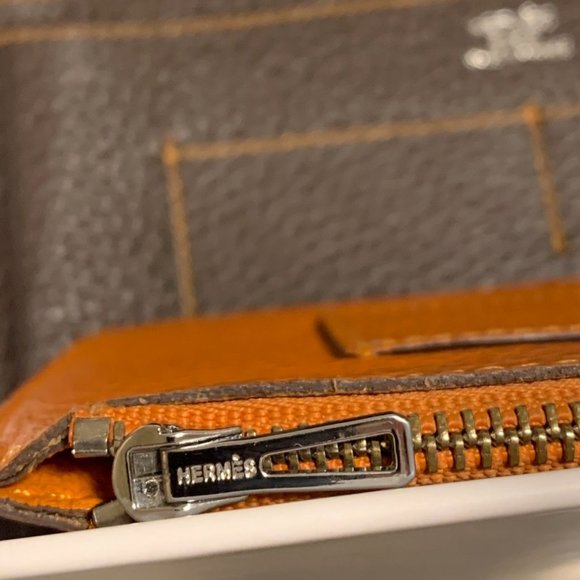 Vintage Hermes Dogon Duo Wallet Togo Leather Dual color - Picture 5 of 6